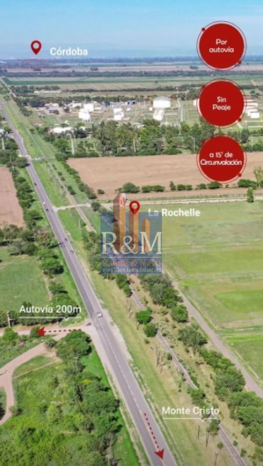 MONTECRISTO: LOTES BARRIO CERRADO CON MINIMA ENTREGA